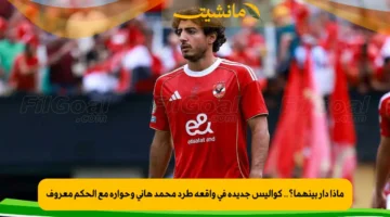 ماذا دار بينهما؟.. كواليس جديدة في واقعة طرد محمد هاني وحواره مع الحكم معروف 1